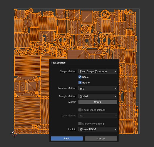 UV Island Margin